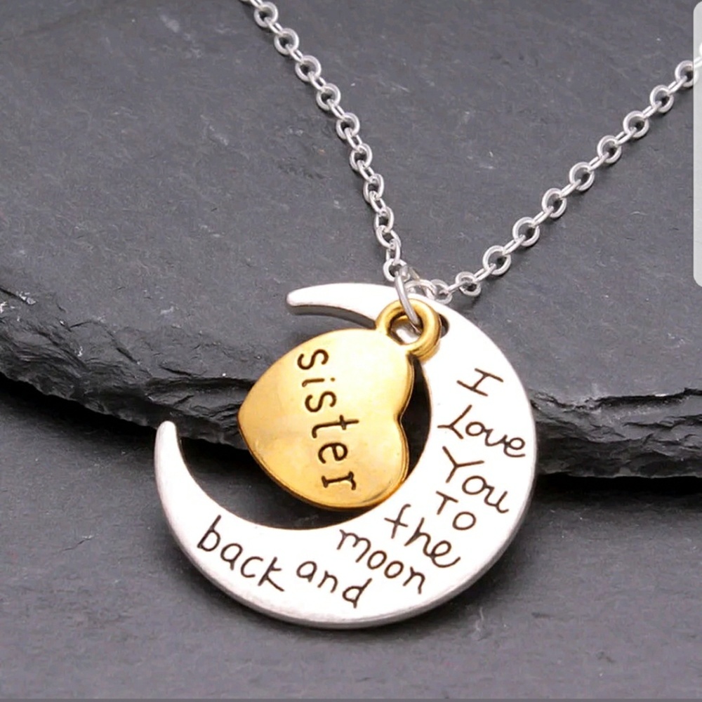 New I love you to the moon and back Necklace